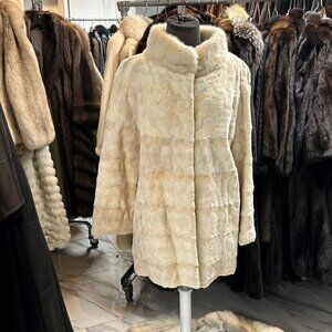 MINK, Diamond cut sheared mink women, size medium, (was 4995 now clearance 1495)